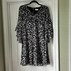 Calvin Klein bell sleeved mini dress, size 4